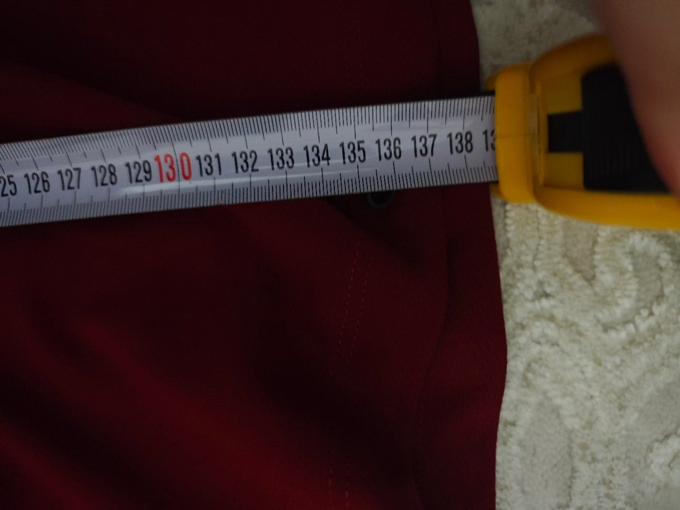 Bordo Midi Kadın Elbise, Kemerli, Uzun Kollu - Görsel 2