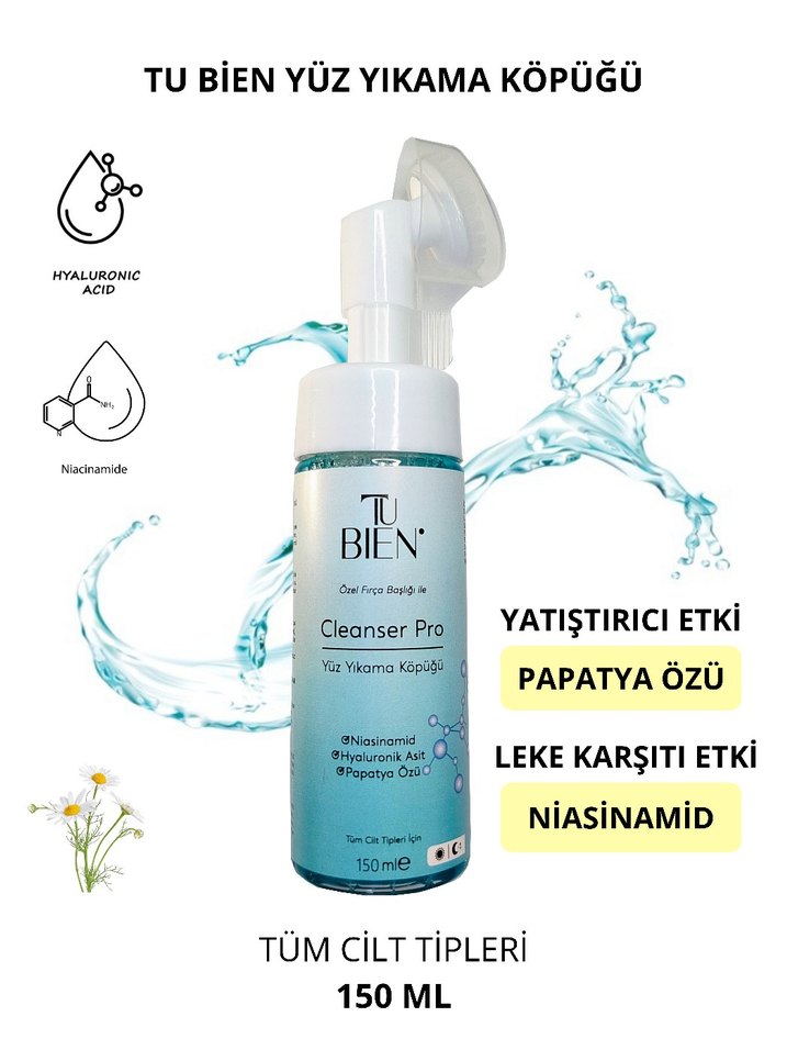 TU BIEN Arındırıcı Gözenek Sıkılaştırcı Yüz Yıkama Köpüğü 150ml - Görsel 2