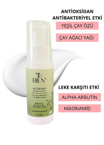 Beden TuBien Sıkılaştırcı Yatıştırıcı Nemlendirici Akne ve Leke Kremi