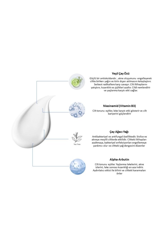 TuBien Sıkılaştırcı Yatıştırıcı Nemlendirici Akne ve Leke Kremi - Görsel 4