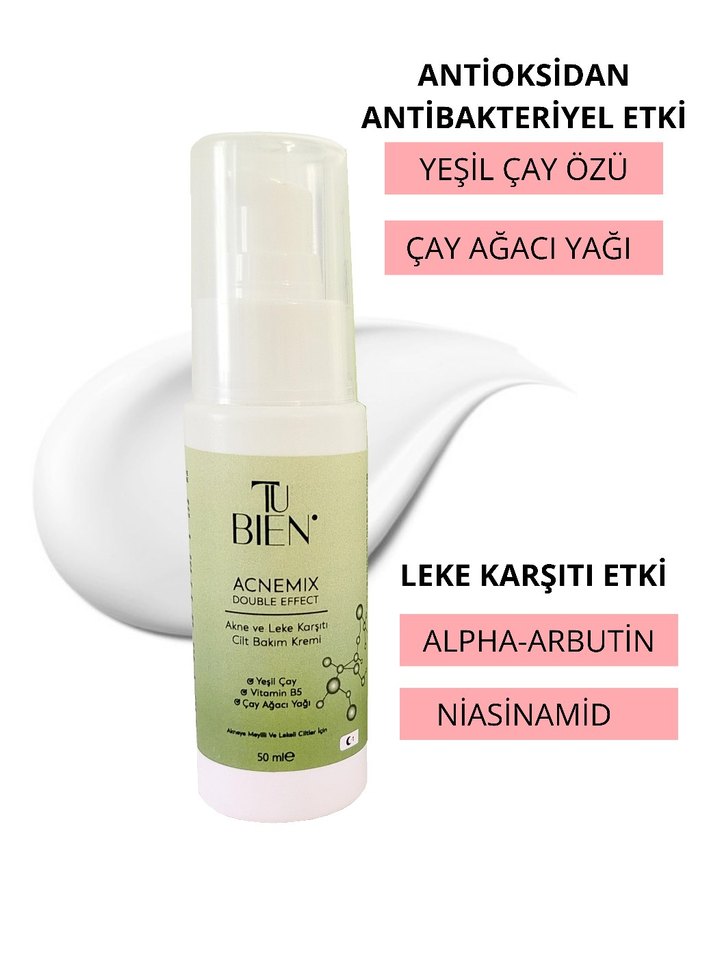 TuBien Sıkılaştırcı Yatıştırıcı Nemlendirici Akne ve Leke Kremi - Görsel 2