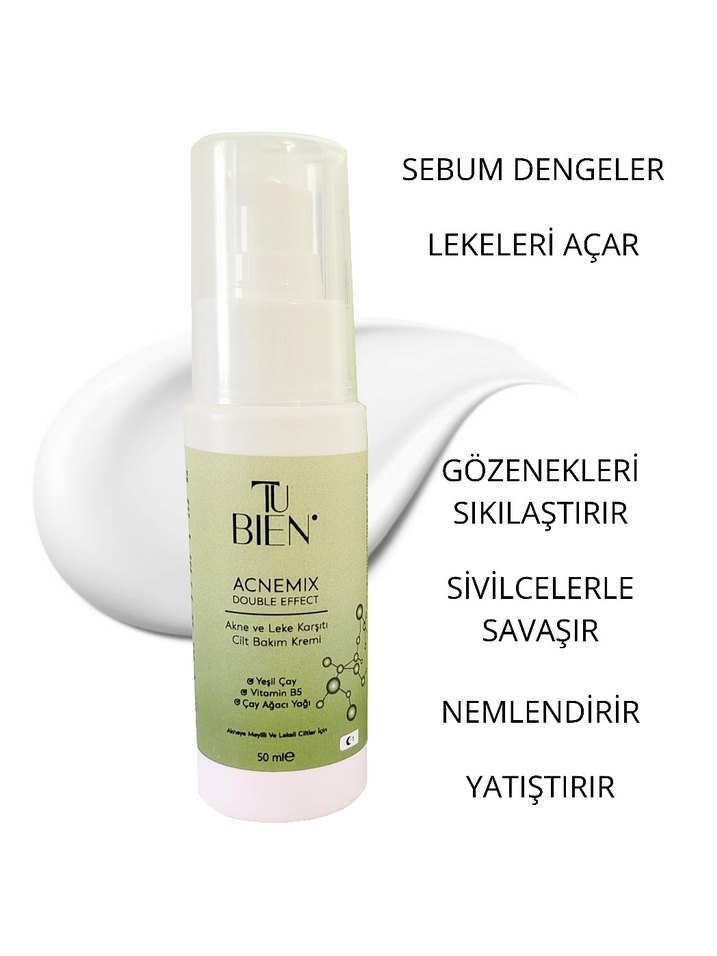 TuBien Sıkılaştırcı Yatıştırıcı Nemlendirici Akne ve Leke Kremi - Görsel 3