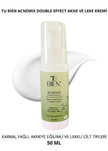 Tu Bien Yatıştırcı Nemlendirci Sıkılştırcı Akne ve Leke Krem50ml