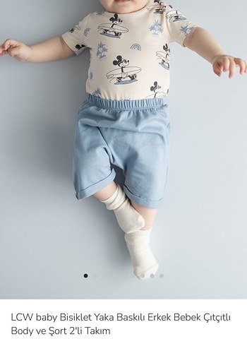 Bebek Erkek Baskılı Pamuklu 2'li Takım 6-9 Ay - Görsel 2