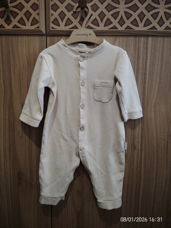 2Adet CiccimBaby Tulum çok yenidir krem ve bebe mavisi renklerde - Görsel 2