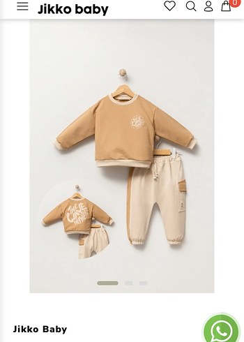 Unisex Çocuk Bej Sweatshirt Uzun Kollu - Görsel 5