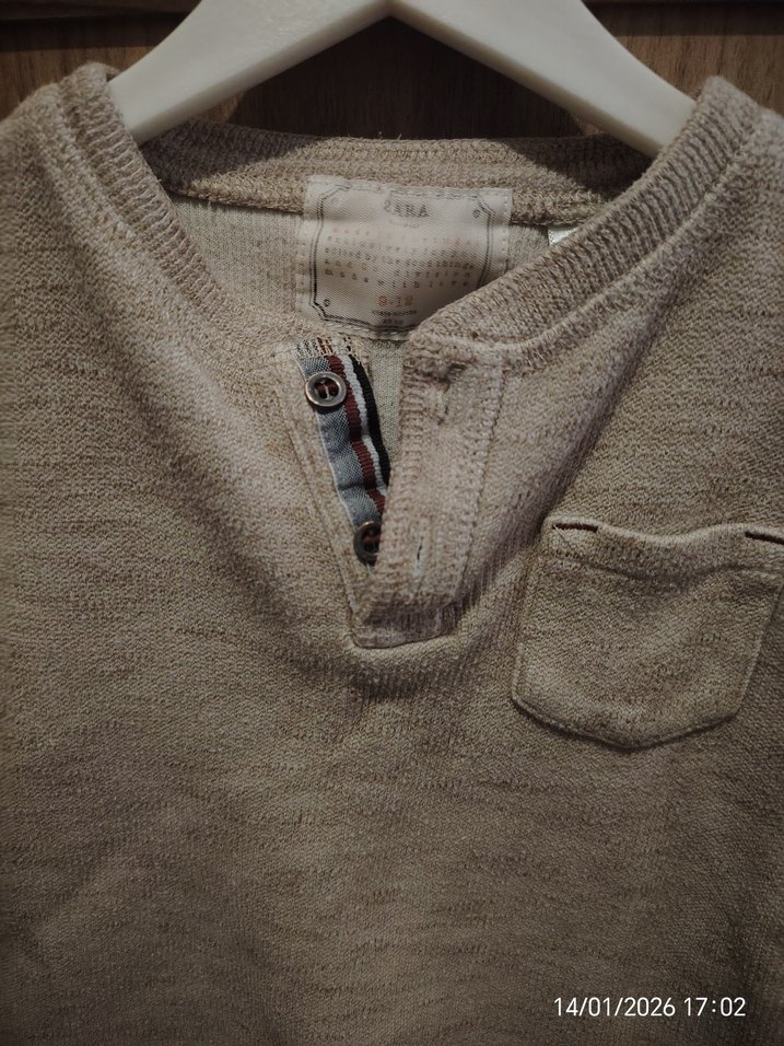 Açık Kahve Renkli Erkek Çocuk Örgü Kazak 9-12 Çok iyi durumdadır - Görsel 2