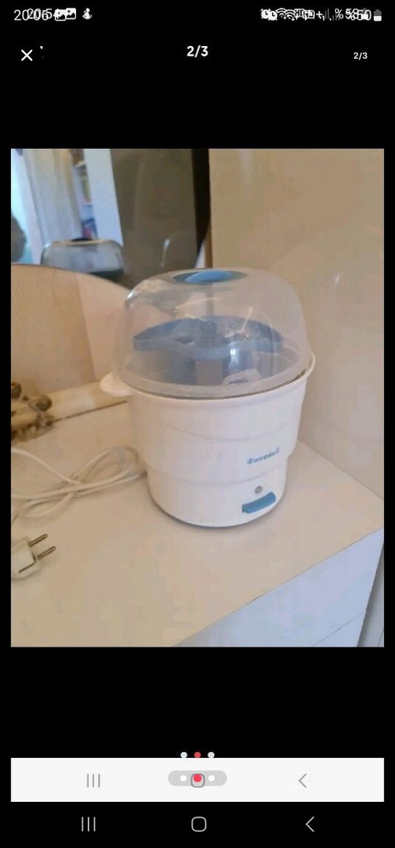 Weewell Beyaz Sterilizatör 1 kez denendi - Görsel 2