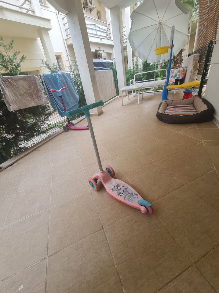 Pastel Turkuaz Çocuk Scooter'ı - Görsel 2