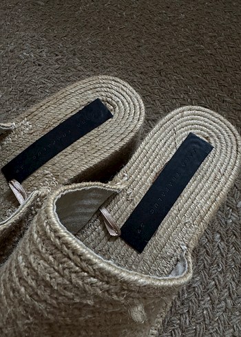 Zara TRF hasır terlik - Görsel 4