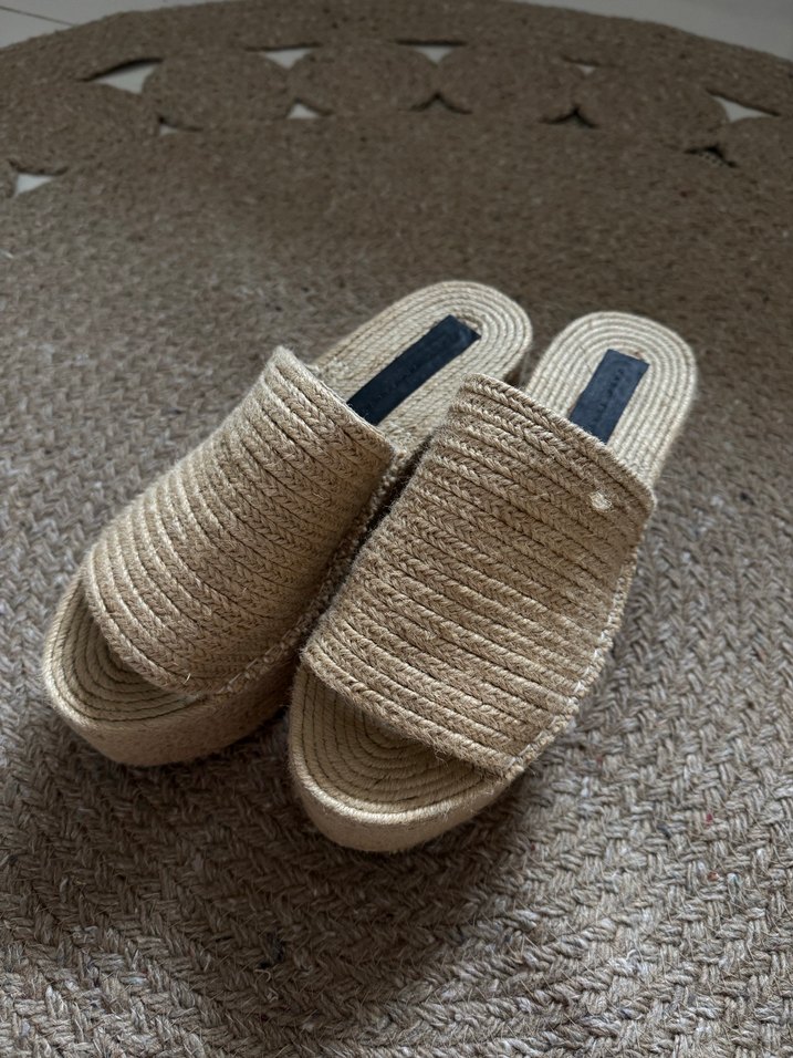 Zara TRF hasır terlik - Görsel 2