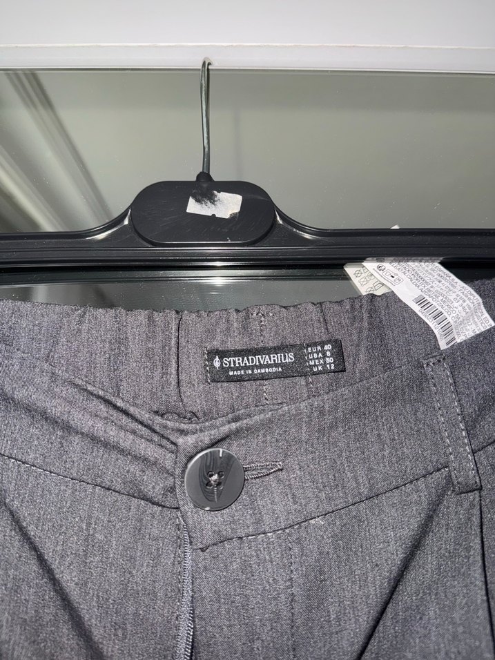 Stradivarius Füme klasik pantolon - Görsel 5