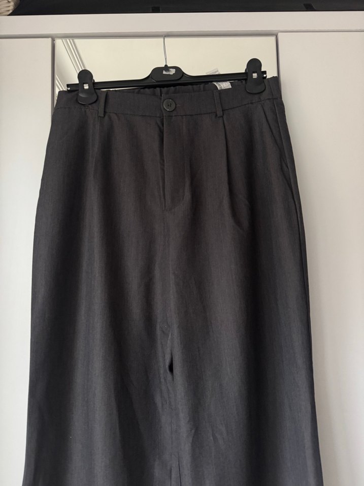 Stradivarius Füme klasik pantolon - Görsel 3
