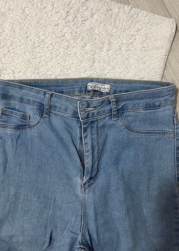 42 Beden Mavi Sade Kadın Kot Pantolon