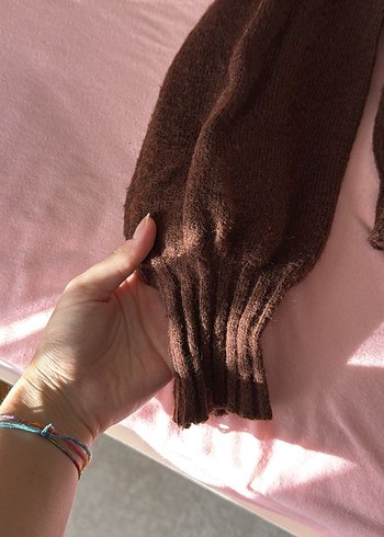 s Beden kahverengi Renk Düğmeli Kahverengi Kadın Hırka