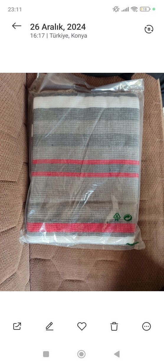 Gri Desenli Sarar Battaniye - Görsel 3