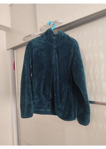 Kadın Lacivert Fermuarlı Polar Ceket - Görsel 2