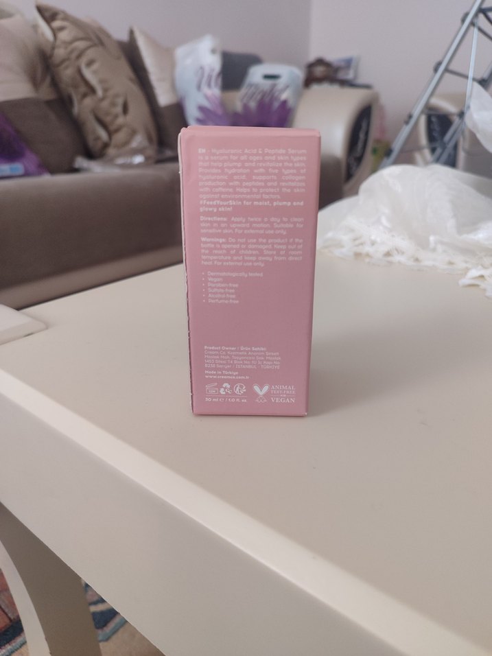 Cream Co. Hyaluronik Asit ve Peptid Serumu - Görsel 3