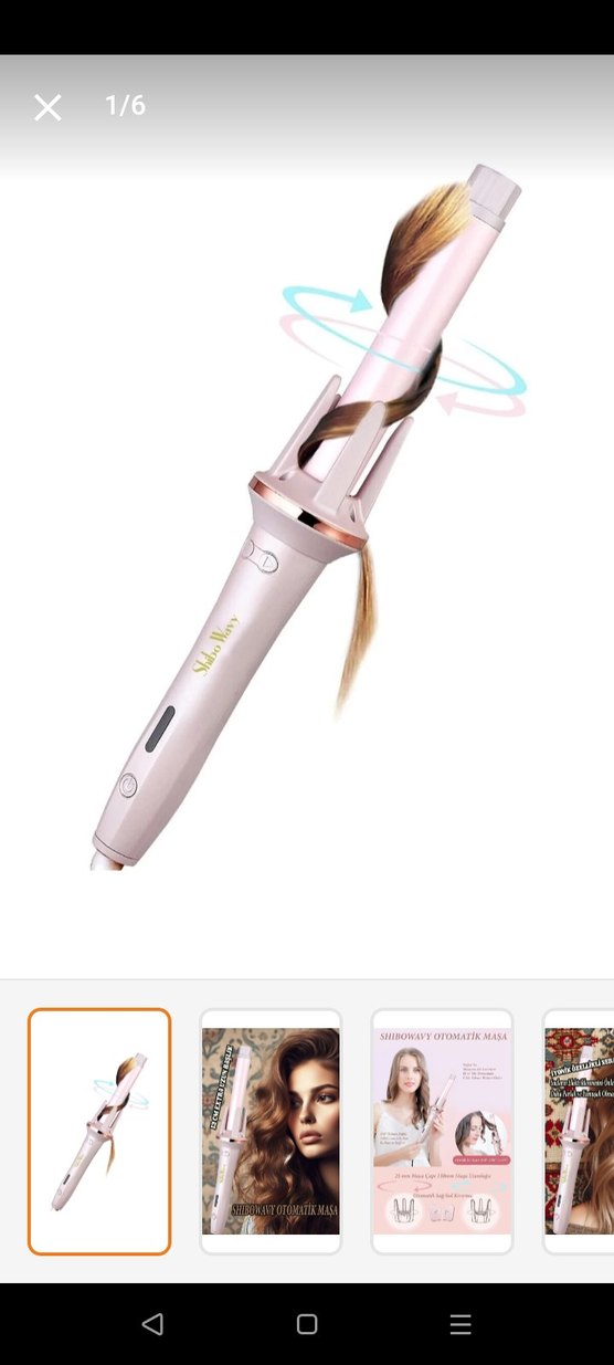 Shibowavy Otomatik Maşa 18cm Pastel Bej - Görsel 2