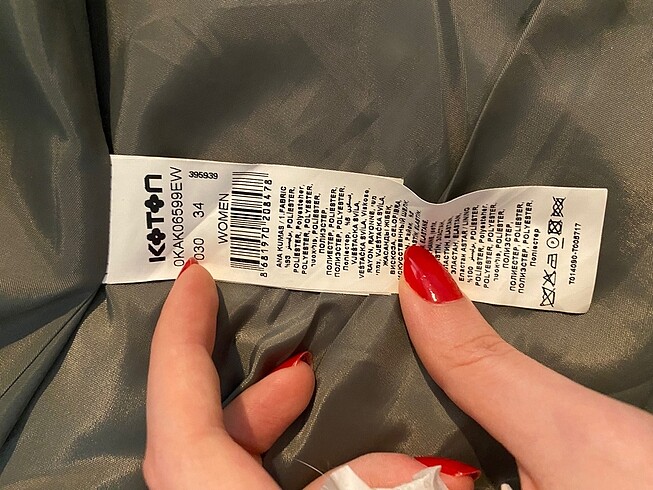 xs Beden Koton Kaşe Kaban