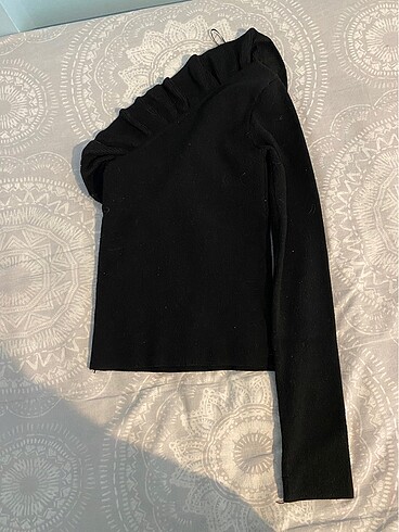 xs Beden siyah Renk Bershka Akrilik Bluz