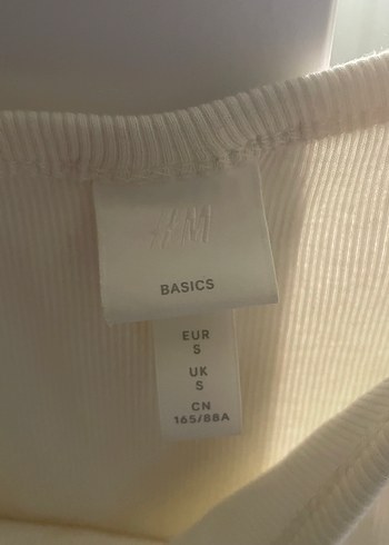 H&M Beyaz Pamuklu Düz Basic Atlet