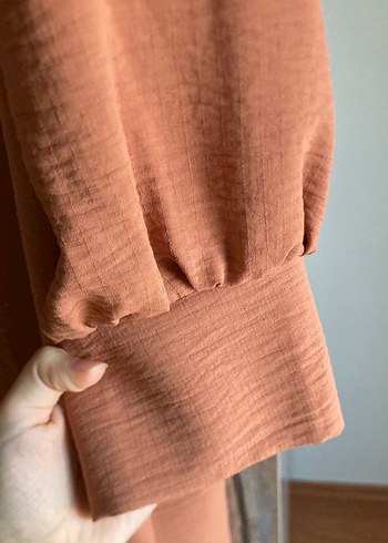 Suud Kiremit Uzun Keten Dokulu Kadın Kap - Görsel 4