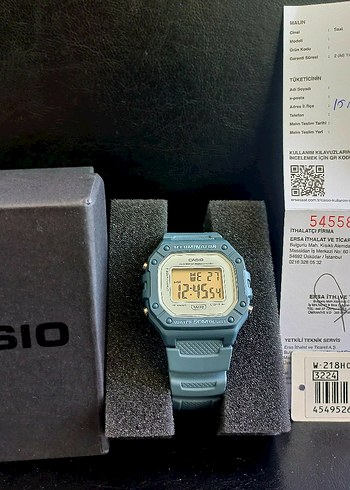 Casio W218-HC Kutulu Garantili Faturalı Etiketli Orijinal Saat