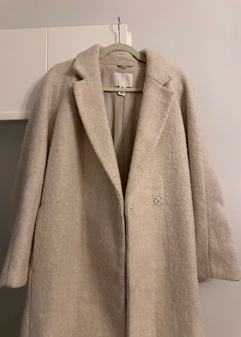 Bej Uzun H&M  Kaban - Görsel 4