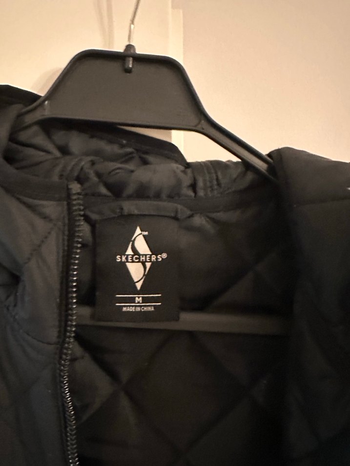 Siyah Fermuarlı Skechers  Kadın Mont - Görsel 4