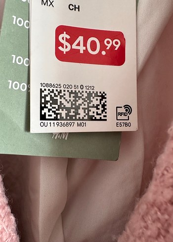 Pembe Düğmeli Kadın Klasik Kruvaze Ceket H&M - Görsel 3