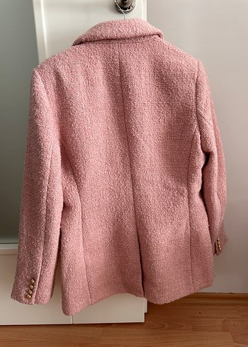 Pembe Düğmeli Kadın Klasik Kruvaze Ceket H&M - Görsel 5