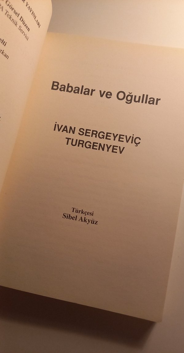 Babalar ve Oğullar - Ivan S. Turgenyev - Görsel 2