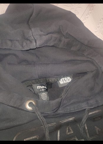 Siyah Kapüşonlu Star Wars Sweatshirt - Görsel 5