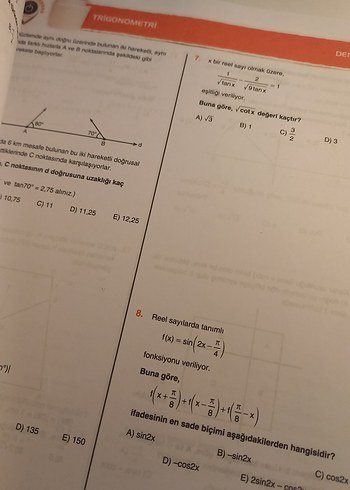 DENEMEDEPOSU Trigonometri Konu Denemeleri Kitabı - Görsel 5