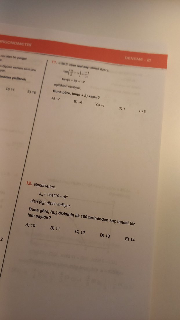 DENEMEDEPOSU Trigonometri Konu Denemeleri Kitabı - Görsel 3
