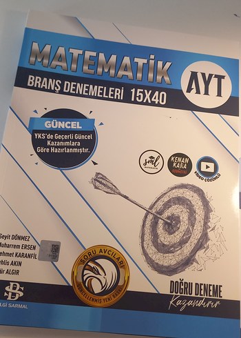 AYT Matematik Branş Denemeleri 15x40 Kitabı
