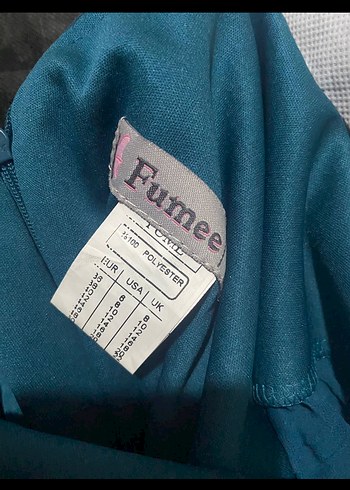 Uzun Kollu Lacivert Pilili Abiye Elbise - Görsel 2