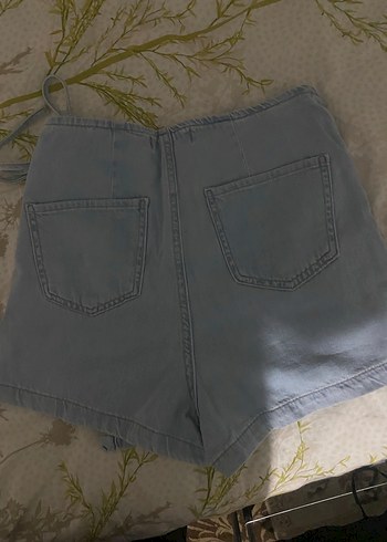 Mavi Mini Denim Şort - Görsel 5