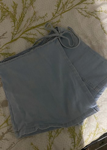 Mavi Mini Denim Şort - Görsel 2