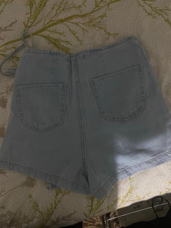 Mavi Mini Denim Şort - Görsel 5