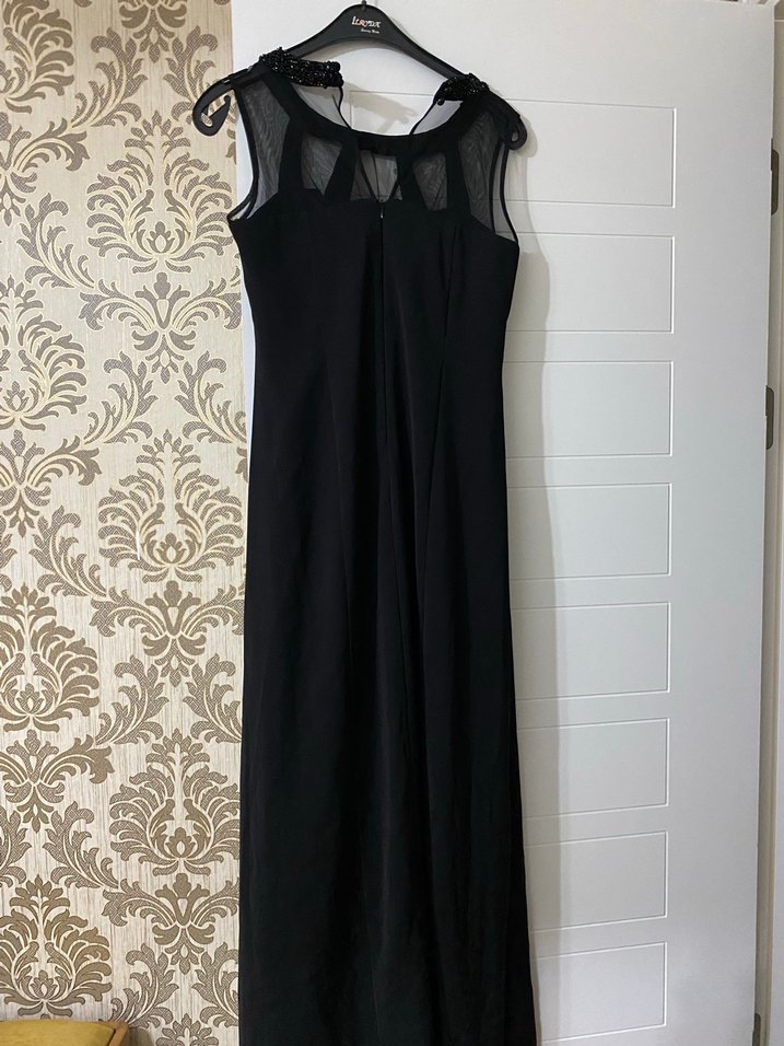 Siyah Uzun Abiye Elbise - Görsel 3