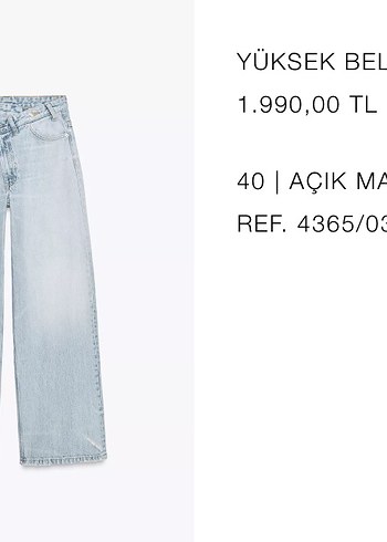 40 Beden mavi Renk Kadın acim mavi Denim Bol Kesim Jean