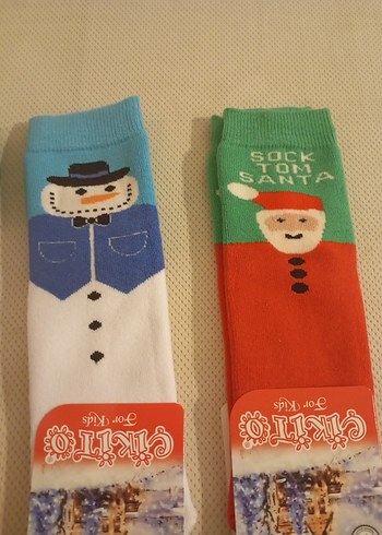 Unisex Çocuk Çorap YeniYıl ( 1-3 Yaş) - Görsel 2