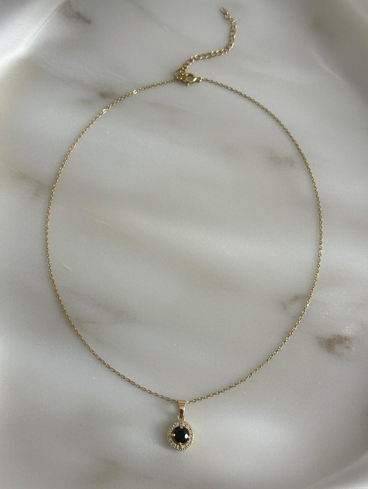 Zarif Altın Zincir Detaylı Midi Kolye - Görsel 3