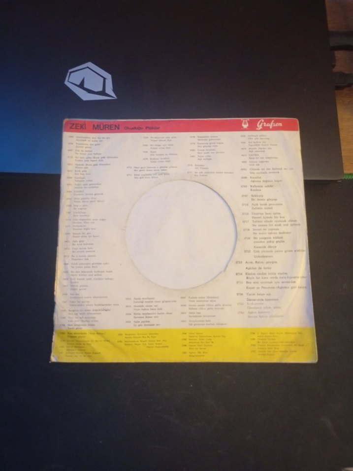 Zeki Müren 45 lik Plak - Mühür Gözlüm - Görsel 3