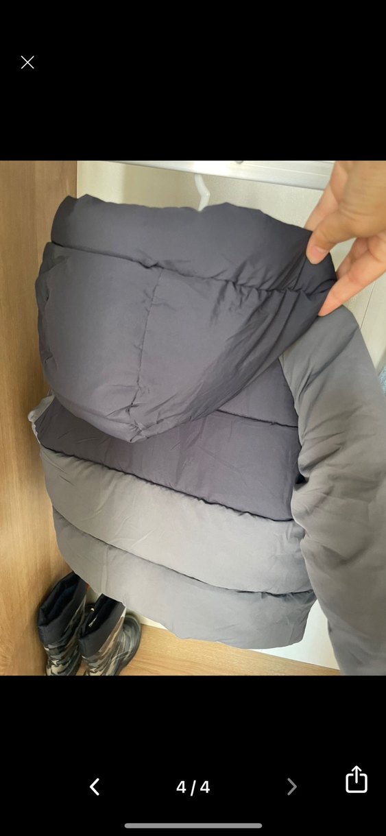 Erkek Çocuk Gri Kapüşonlu Kemerli Mont - Görsel 4