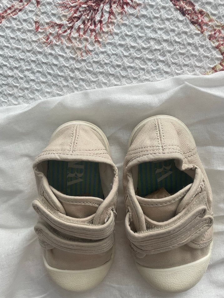 Bej Erkek Çocuk Cırt Cırtlı Spor Ayakkabı - Görsel 3