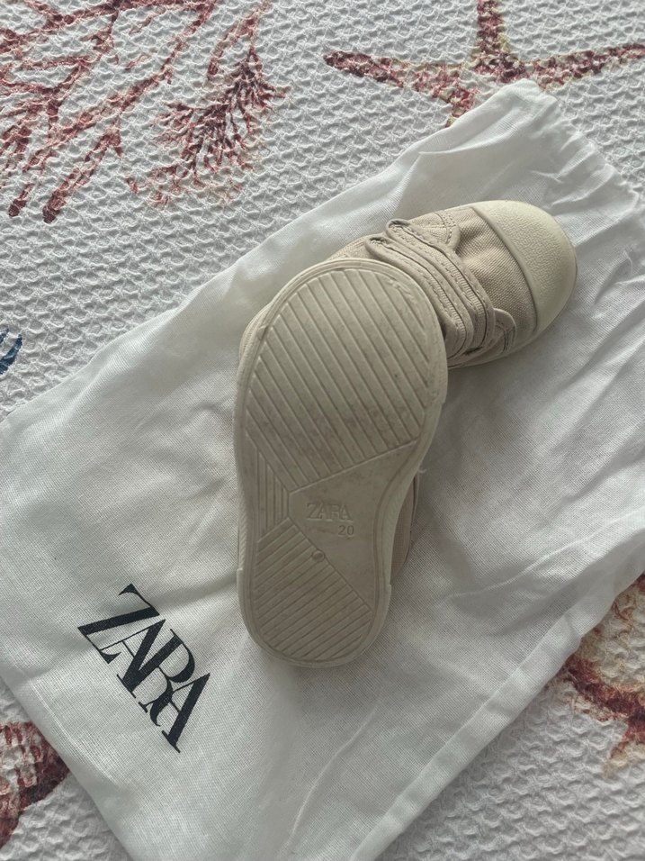 Bej Erkek Çocuk Cırt Cırtlı Spor Ayakkabı - Görsel 4