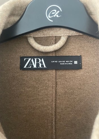 Bej Kadın Midi Boy Düğmeli Yün Kaban - Görsel 3